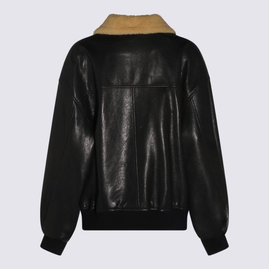 26FW 케이트 가죽 자켓 60751036 200 BLACK - KHAITE