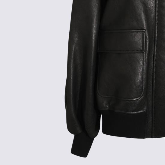 26FW 케이트 가죽 자켓 60751036 200 BLACK - KHAITE