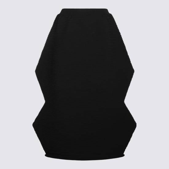 26FW 플리츠플리즈 미디 스커트 PP68KG802 15 BLACK