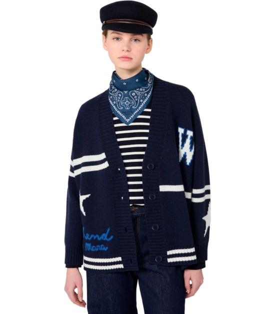 26FW 위켄드막스마라 가디건 2625346072600 005 XS Blue - WEEKEND MAX MARA