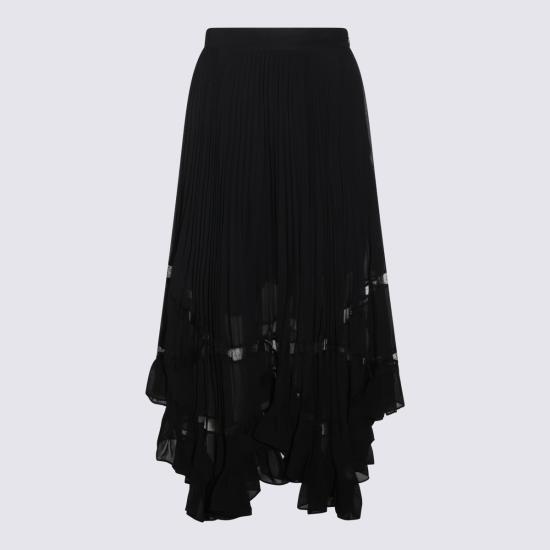 26FW 트윈셋 미디 스커트 262TP2692 S2212100006 NERO
