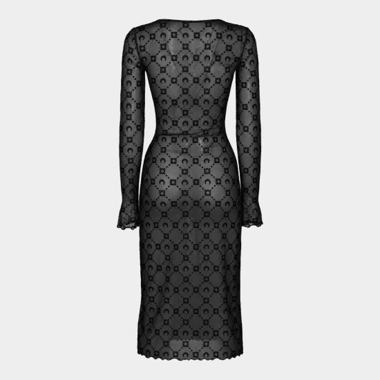 26FW 마린세르 미디 원피스 WDR528ACJER0005 BK99 BLACK - MARINE SERRE