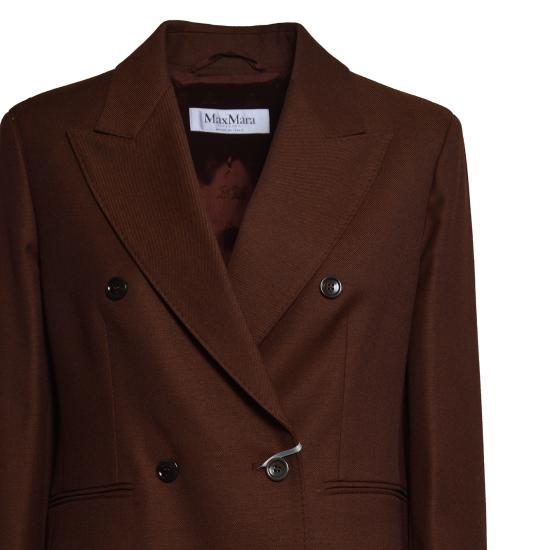 26FW 막스마라 믹스상지아 더블 브레스티드 울 블레이저 2621046273600 058 RUGGINE - MAX MARA