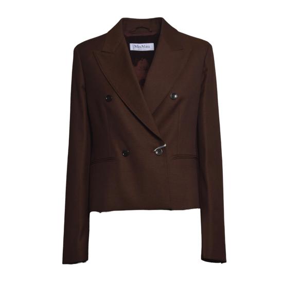 26FW 막스마라 믹스상지아 더블 브레스티드 울 블레이저 2621046273600 058 RUGGINE