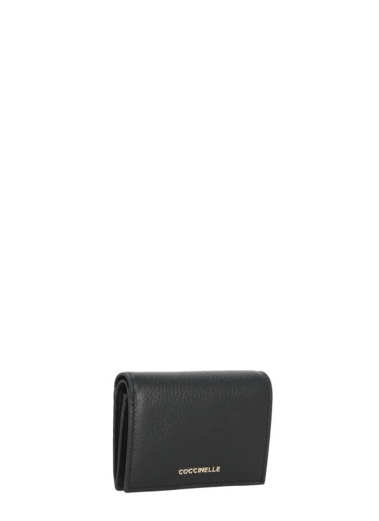 26FW 코치넬리 지갑 E2MW5113101 METALLIC SOFT001 BLACK - COCCINELLE