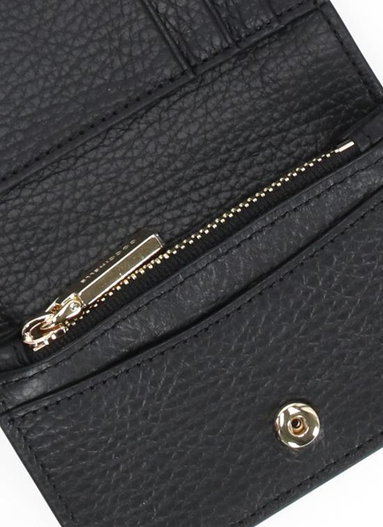 26FW 코치넬리 지갑 E2MW5113101 METALLIC SOFT001 BLACK - COCCINELLE