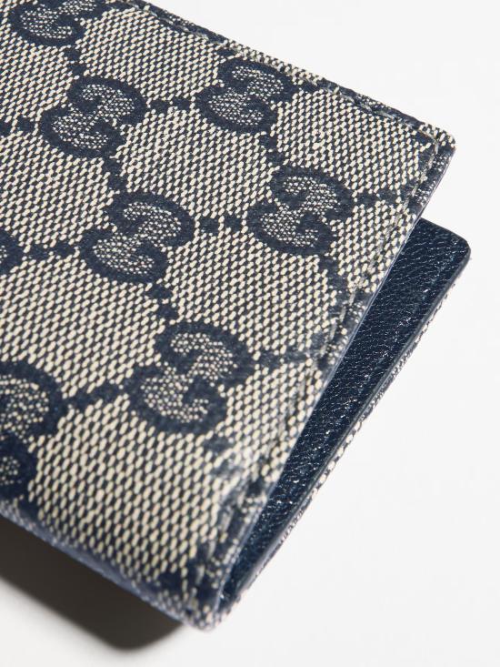 26FW 구찌 GG 캔버스 카드 지갑 876421FAF8A 8742 BLU - GUCCI