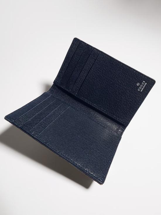 26FW 구찌 GG 캔버스 카드 지갑 876421FAF8A 8742 BLU - GUCCI