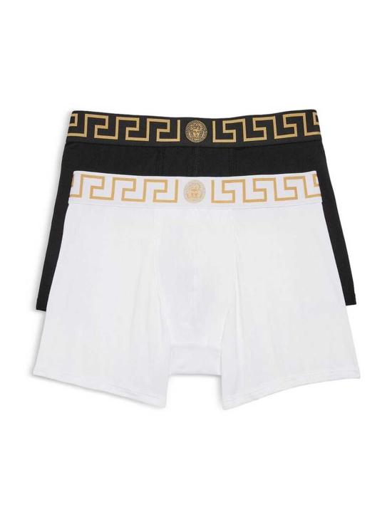 26FW 베르사체 언더웨어 AU101811A18907 A83K NERO BIANCO ORO