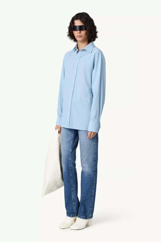  마르지엘라 탑 메종  타이백 셔츠 - MAISON MARGIELA
