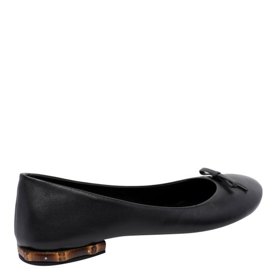 26FW 구찌 밤부 발레리나 플랫 슈즈 A0065Z AAHBR1000 BLACK - GUCCI