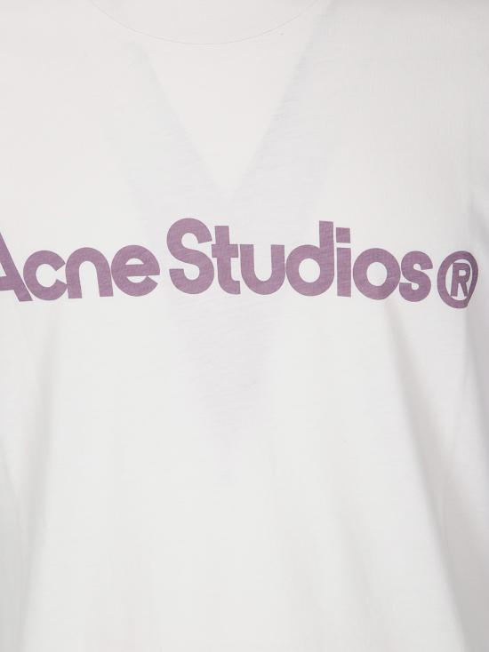 26FW 아크네 스튜디오 로고 그래픽 반팔 티셔츠 CL0489 418 PALE PINK DOM - ACNE STUDIOS