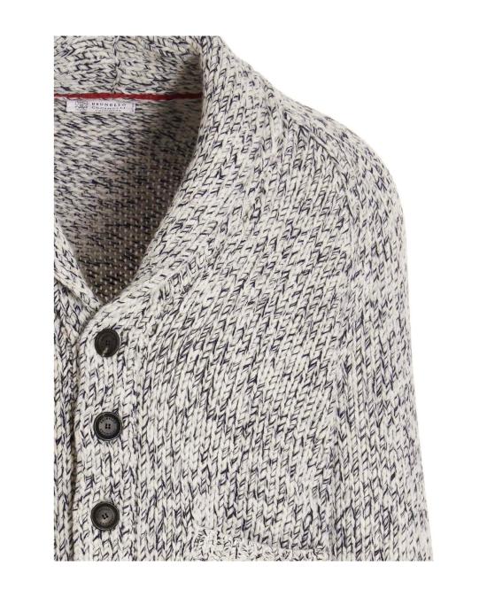  브루넬로 쿠치넬리 가디건 i218397 GREY - BRUNELLO CUCINELLI