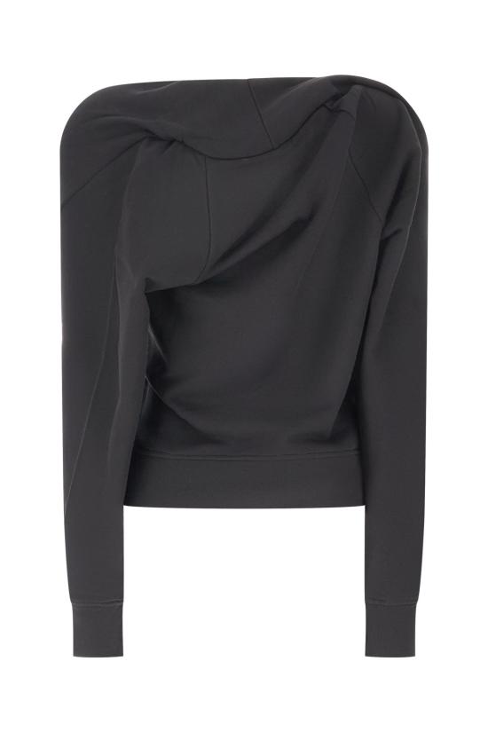 26FW 드리스 반 노튼 후드 티셔츠 2620111344610 900 BLACK - DRIES VAN NOTEN