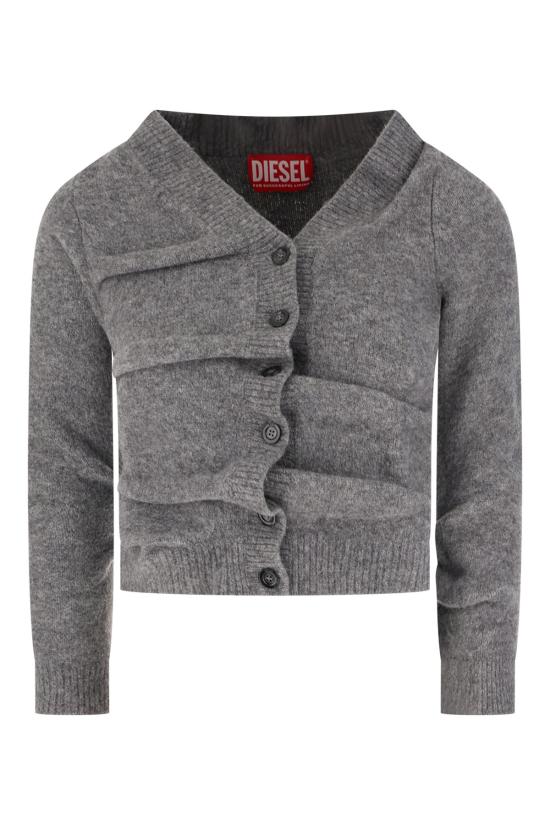 26FW 디젤 M-Ava 크롭 가디건 A253950BFBB 96X GREY