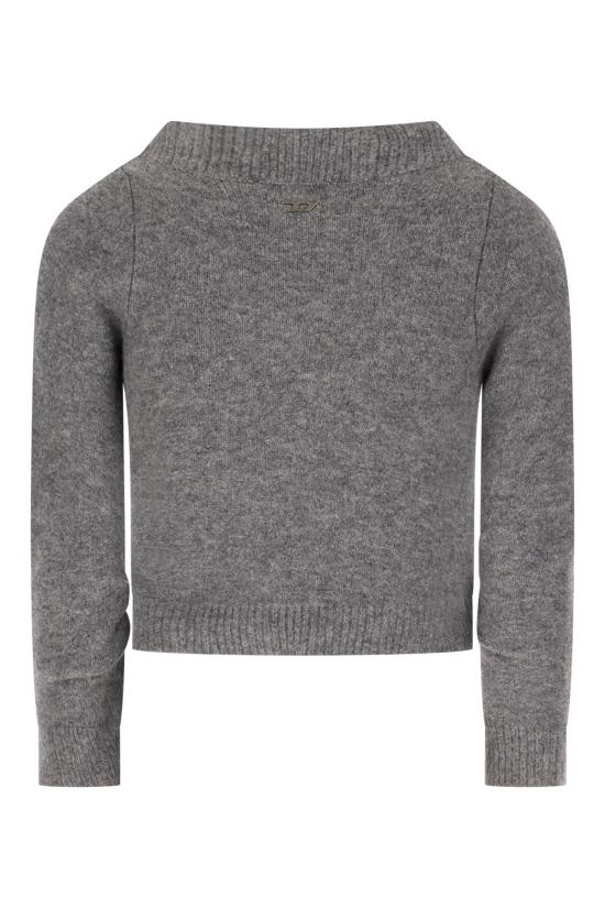 26FW 디젤 M-Ava 크롭 가디건 A253950BFBB 96X GREY - DIESEL