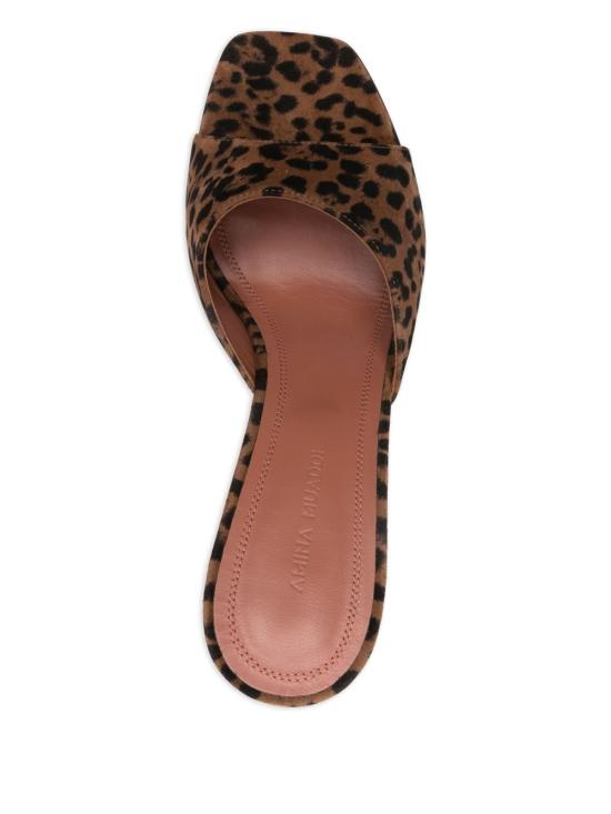 26FW 아미나 무아디 샌들 LUPITASLIPPERSUEDE95 LEOPARD BROWN - AMINA MUADDI