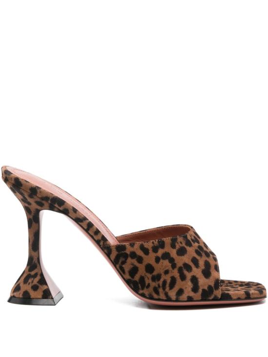 26FW 아미나 무아디 샌들 LUPITASLIPPERSUEDE95 LEOPARD BROWN