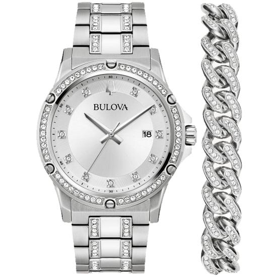  부로바 시계 96K114 SILVER