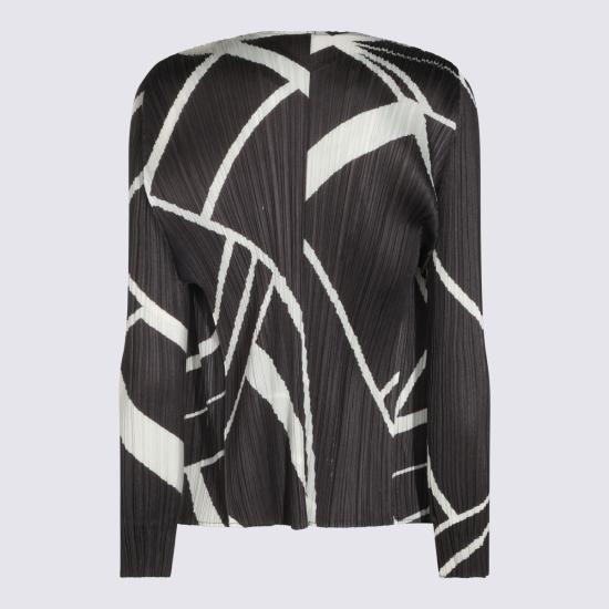26FW 플리츠플리즈 폴드 라인 가디건 PP68JO683 17 CHARCOAL DOM - PLEATS PLEASE