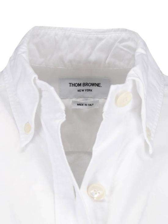  톰브라운 RWB 스트라이프 디테일 셔츠 FLL079E F0313 100 WHITE - THOM BROWNE