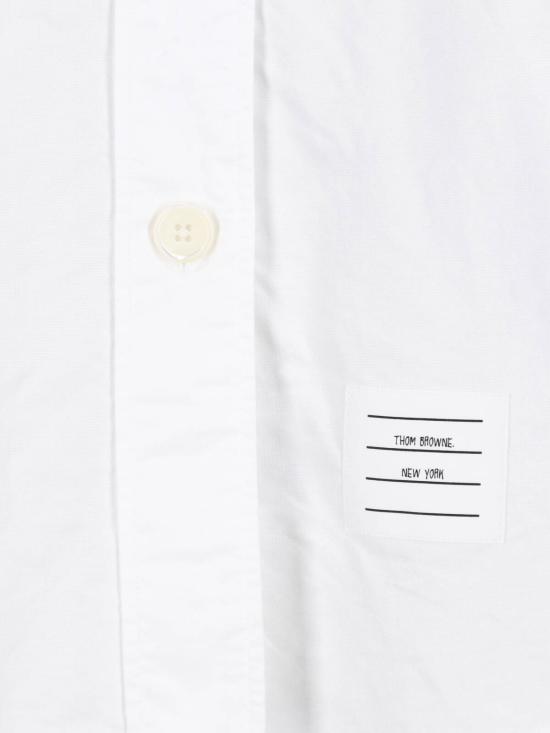  톰브라운 RWB 스트라이프 디테일 셔츠 FLL079E F0313 100 WHITE - THOM BROWNE
