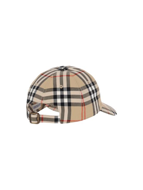 27SS 버버리 체크 베이스볼 캡 8128347 B9368 BEIGE - BURBERRY