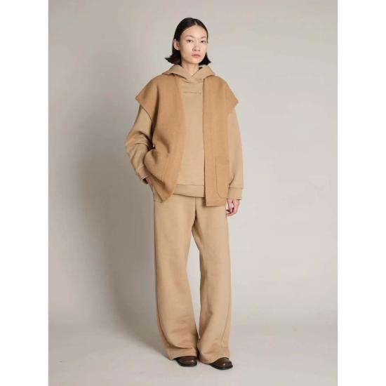  막스마라 베스트 Maxmara Favilla 니트 조끼 카멜 - MAX MARA