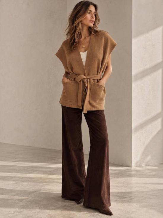 막스마라 베스트 Maxmara Favilla 니트 조끼 카멜