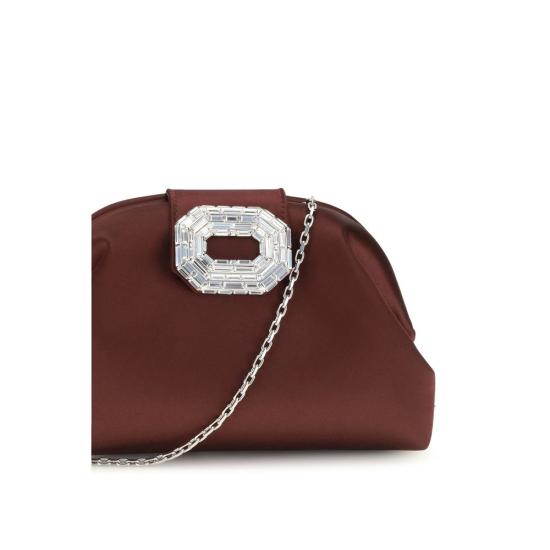 26FW 아미나 무아디 클러치/파우치 AM18B366491CAMMERLOTSATIBB BORDEAUX - AMINA MUADDI