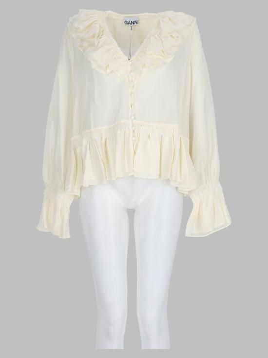 26FW 가니 블라우스/셔츠 A1040527 135 IVORY