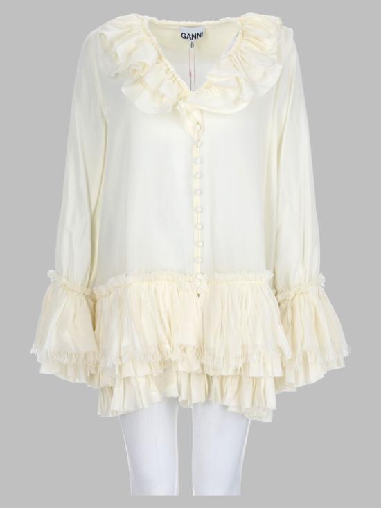 26FW 가니 블라우스/셔츠 A1140039 135 IVORY