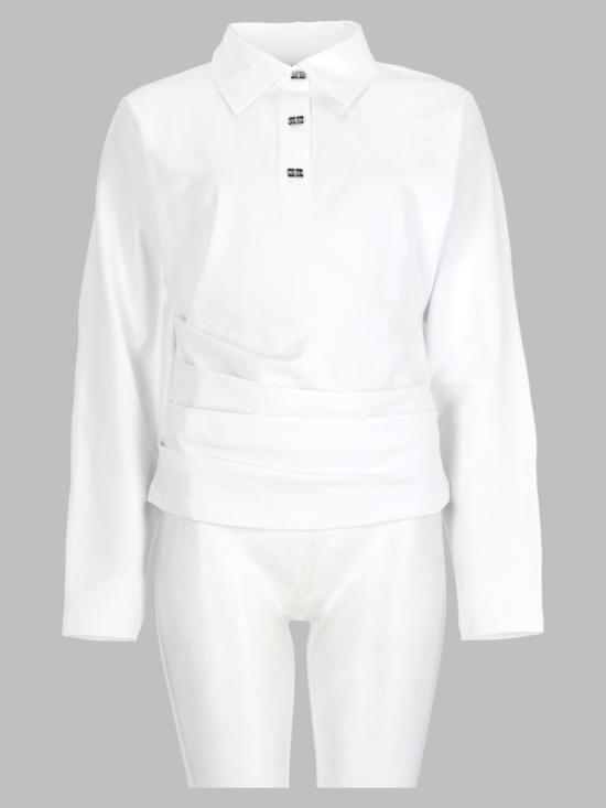 26FW 가니 폴로 티셔츠 A1170009 151 WHITE