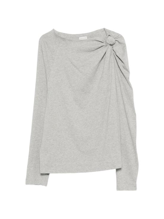 26FW 드리스 반 노튼 반팔 티셔츠 0111184604813 GREY MELANGE