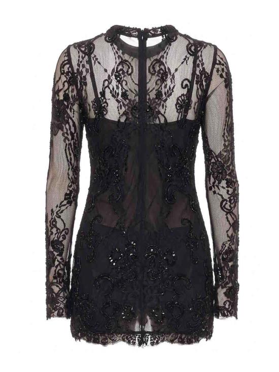 26FW 블루마린 미디 원피스 RF6062J161622222 BLACK - BLUMARINE