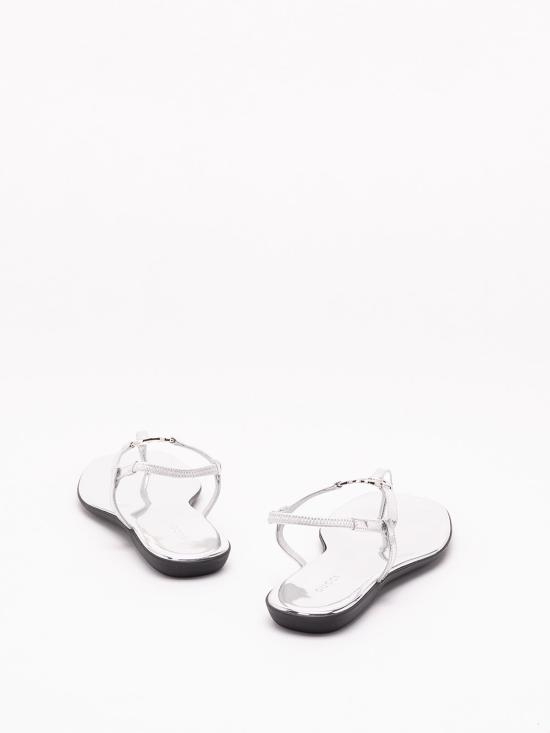 26FW 구찌 메탈릭 레더 샌들 874699AAGNM8106 SILVER - GUCCI