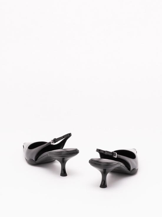 26FW 프라다 브러쉬드 레더 슬링백 펌프스 1I659O055F055F0002 BLACK - PRADA