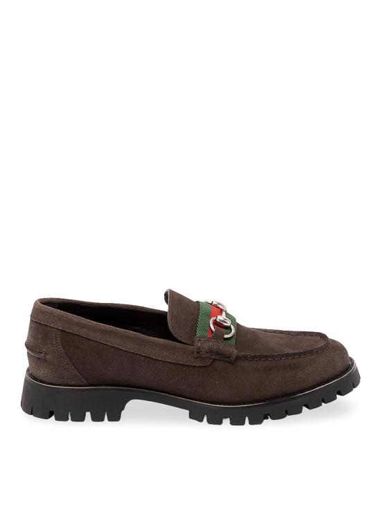 26FW 구찌 실크 홀스빗 스웨이드 로퍼 A006EGAAG9T2052 BLACK