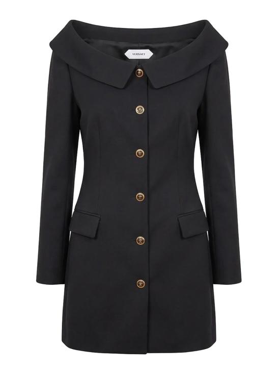 26FW 베르사체 미디 원피스 10269211A177931B000 BLACK