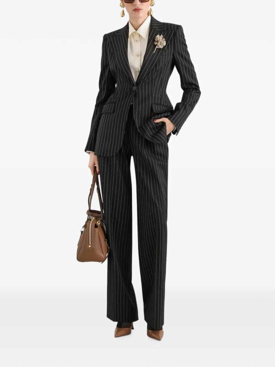 26FW 돌체앤가바나 스트레이트 팬츠 FTC17TFRZATS8051 BLACK - DOLCE & GABBANA