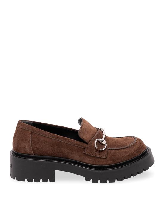 26FW 구찌 홀스빗 러그 솔 스웨이드 로퍼 A0067SAADUN2714 BROWN