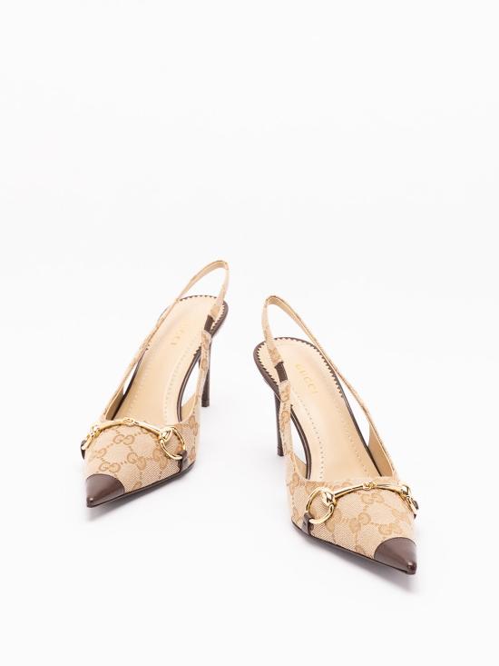 26FW 구찌 돈나 슬링백 펌프스 힐 A0068TFAGHW9650 BEIGE - GUCCI