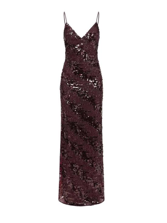 26FW 니사 미디 원피스 RS16866BORDEAUX DARK RED