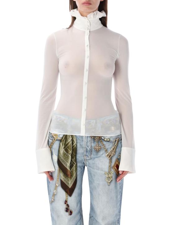 26FW 아크네 스튜디오 셔츠 AB0032 100 WHITE