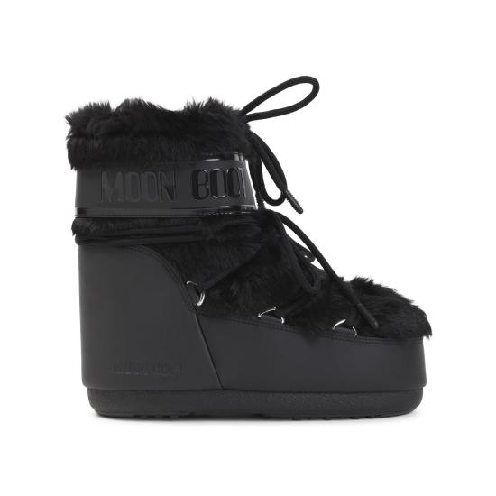 26FW 문부츠 아이콘 나일론 로우 부츠 80D1409390 N001 BLACK - MOON BOOT