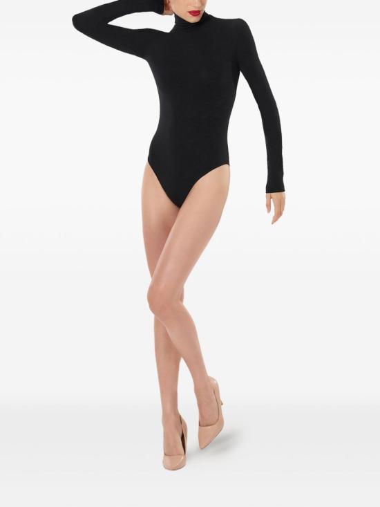 26FW 월포드 반팔 티셔츠 713227005 BLACK - WOLFORD