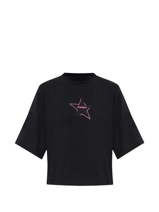 26FW 팜앤젤스 반팔 티셔츠 PAWAA003JR009 1030 BLACK