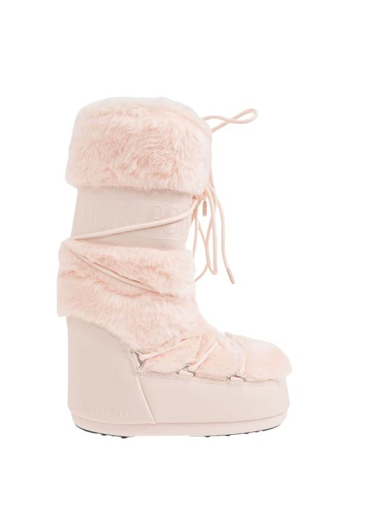 26FW 문부츠 MB 아이콘 폭스 퍼 부츠 80D1408900DONNA J042 PINK PURPLE