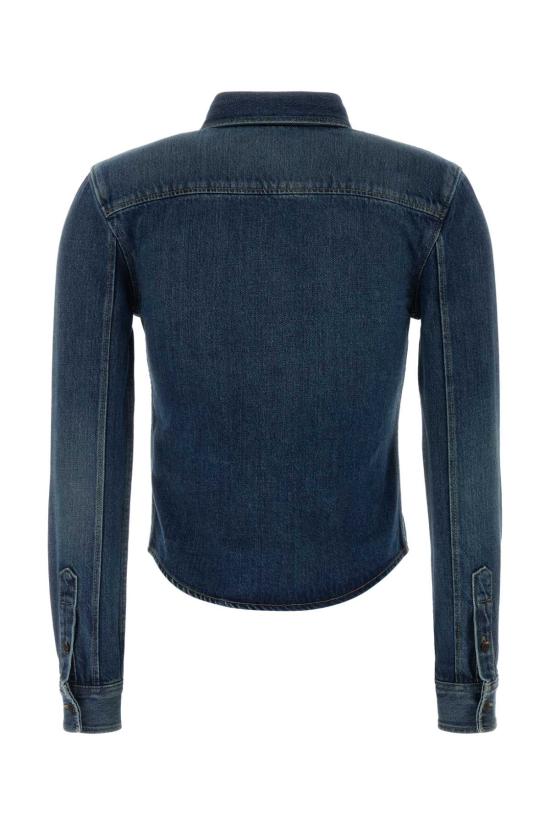 26FW 생로랑 셔츠 873984Y20PA5113 BLU - SAINT LAURENT
