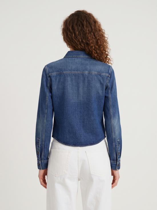 26FW 생로랑 셔츠 873984Y20PA5113 BLU - SAINT LAURENT